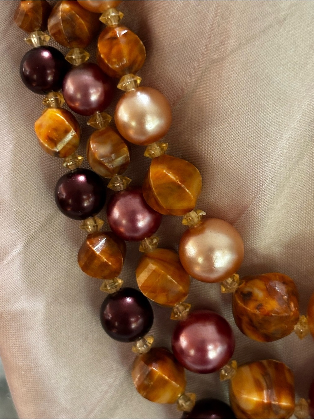 Vintage MCM Japan Marked Statement Necklace and Earring Demi-Parure Set - Picture 3 of 9